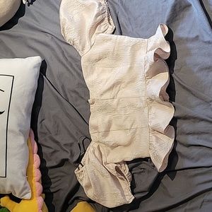 Off Shoulder Cropped Top